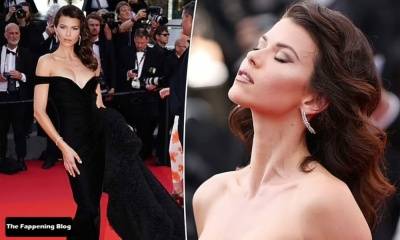 Georgia Fowler Shows Off Her Cleavage at the 75th Annual Cannes Film Festival - Georgia on leaks.pics