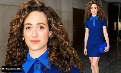 Emmy Rossum Flaunts Her Sexy Legs in NYC on leaks.pics