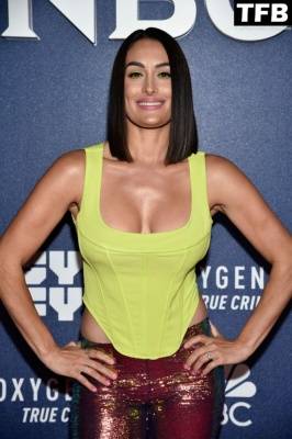 Nikki Bella Flaunts Her Cleavage at NBCUniversal 19s 2022 Upfront Press Junket on leaks.pics
