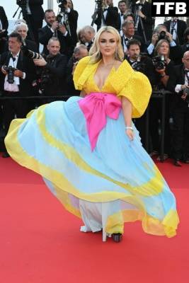 Tallia Storm Attends the Opening Ceremony Red Carpet for the 75th Annual Cannes Film Festival on leaks.pics
