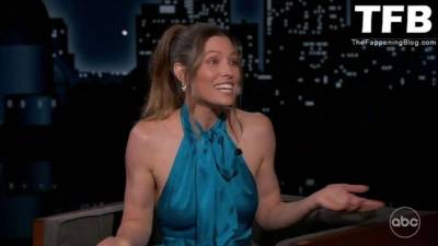Jessica Biel Braless 13 Jimmy Kimmel Live! (30 Pics + Video) on leaks.pics
