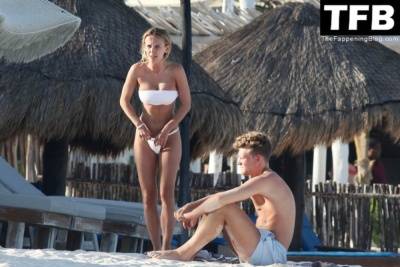 Tiffany Watson Wears a White Bikini as She Hits the Beach in Mexico - Mexico on leaks.pics