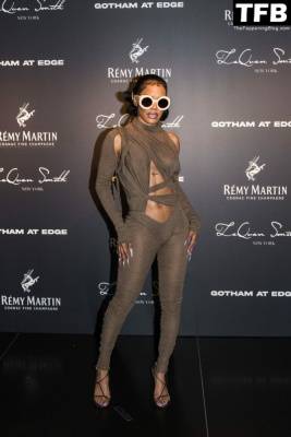 Teyana Taylor Flashes Her Nude Boobs as She Arrives at The Met Gala Boom Boom Room Afterparty on leaks.pics