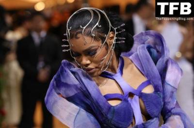 Teyana Taylor Looks Hot at The 2022 Met Gala in NYC on leaks.pics