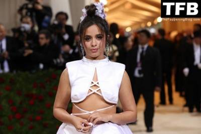 Camila Cabello Poses Braless at The 2022 Met Gala in NYC on leaks.pics