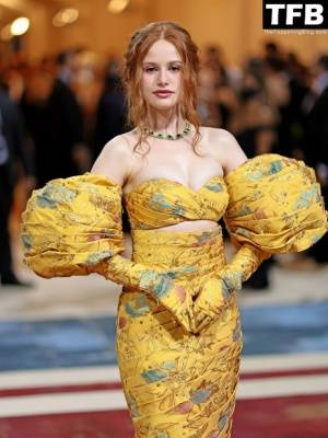 Madelaine Petsch Displays Her Stunning Figure at The 2022 Met Gala in NYC on leaks.pics
