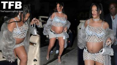 Rihanna Flashes Her Areolas as She Celebrates Her First Mother 19s Day with ASAP Rocky at Giorgio Baldi on leaks.pics