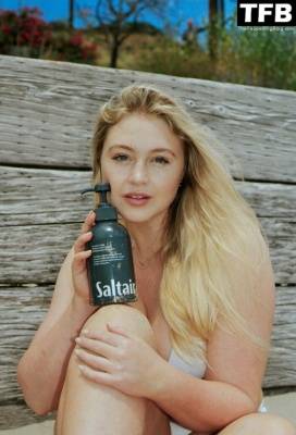 Iskra Lawrence Poses for Her Saltair Skin Care Products in Los Angeles - Los Angeles on leaks.pics
