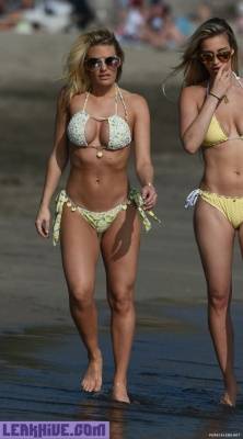  Ferne McCann & Danielle Armstrong Bikini Beach Shots on leaks.pics