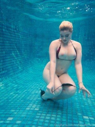 Stefania Ferrario Nude Underwater Pool  Set  - Australia on leaks.pics