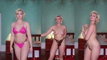 Stefania Ferrario Nude Bikini Try On Video  on leaks.pics