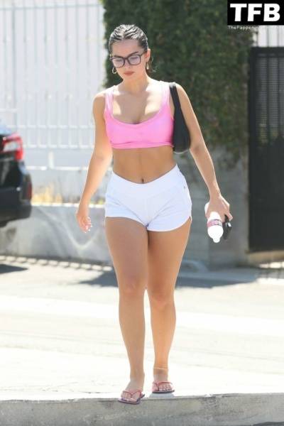 Addison Rae Looks Happy and Fit While Coming Out of a Pilates Class in WeHo on leaks.pics
