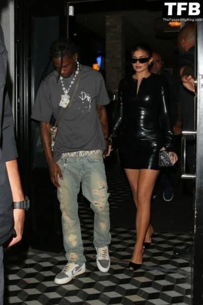 Kylie Jenner & Travis Scott Dine Out with James Harden at Celeb Hotspot Crag 19s in WeHo on leaks.pics