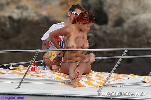  Rita Ora Tanning Topless On A Yacht on leaks.pics