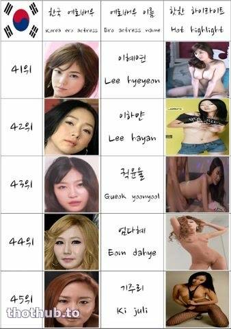 South Korean Woman Ero Actress Nude Model They Are Not A Pornstar AV Ranking Top 60 5 - North Korea on leaks.pics