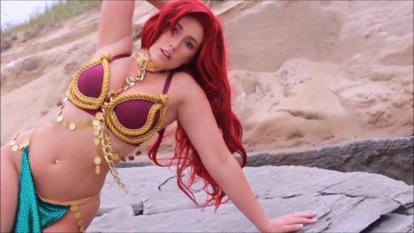 Brielle Day ? Slave Ariel cosplay and public strip ? Manyvids leak on leaks.pics