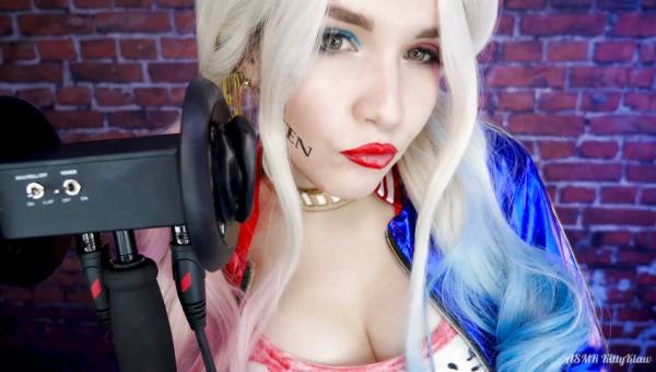 Kitty Klaw ASMR - Harley Quinn Licking & Mouth sounds on leaks.pics