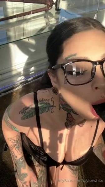 Taylor White  Nude Dildo Sucking Porn Video  on leaks.pics
