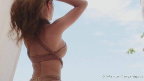 Yanet Garcia Nude Bikini Beach Photoshoot Video  on leaks.pics