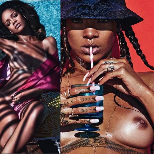 Rihanna Topless Magazine Photoshoot  on leaks.pics