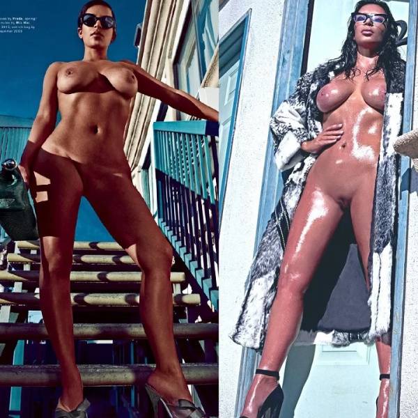 Kim Kardashian Nudes Fashion Magazine Photoshoot  on leaks.pics