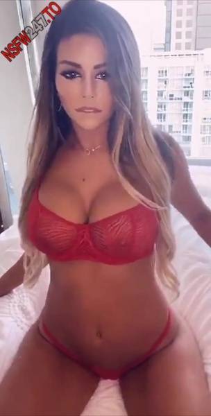 Juli Annee red bikini tease snapchat premium xxx porn videos on leaks.pics