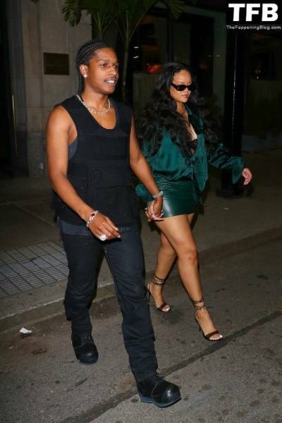 Rihanna & ASAP Rocky Enjoy a Date Night at the Ned Hotel on leaks.pics