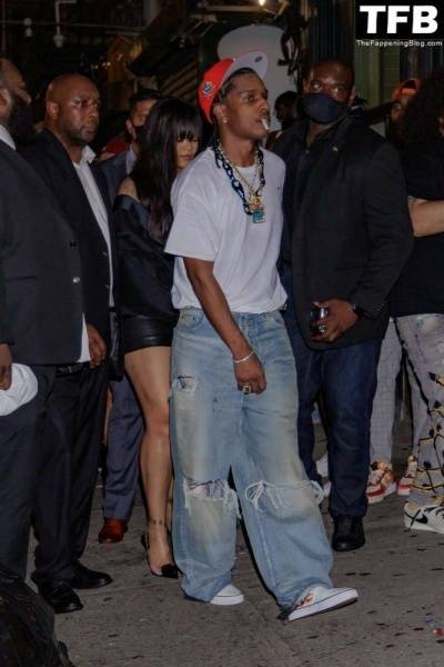 Rihanna & ASAP Rocky Have a Wild Night Out For the Launch in New York - New York on leaks.pics