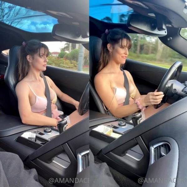 Amanda Cerny Shirtless Driving OnlyFans Video  - Usa on leaks.pics