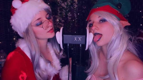AftynRose ASMR - Christmas Twins Ear Licking on leaks.pics