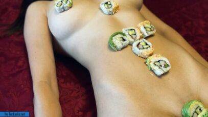 Christina Khalil Naked Body Sushi Onlyfans Set  nude on leaks.pics