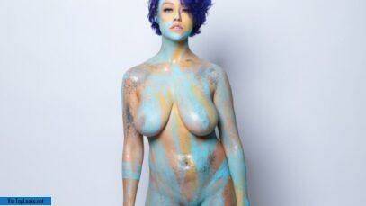 Sabrina Nichole Nude Body Paint OnlyFans Set  nudes on leaks.pics