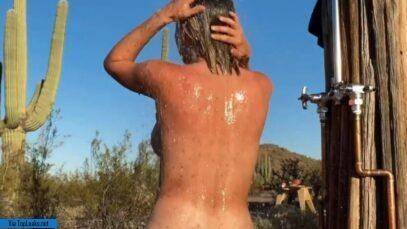 Sara Jean Underwood Outdoor Shower Onlyfans Video  nude on leaks.pics