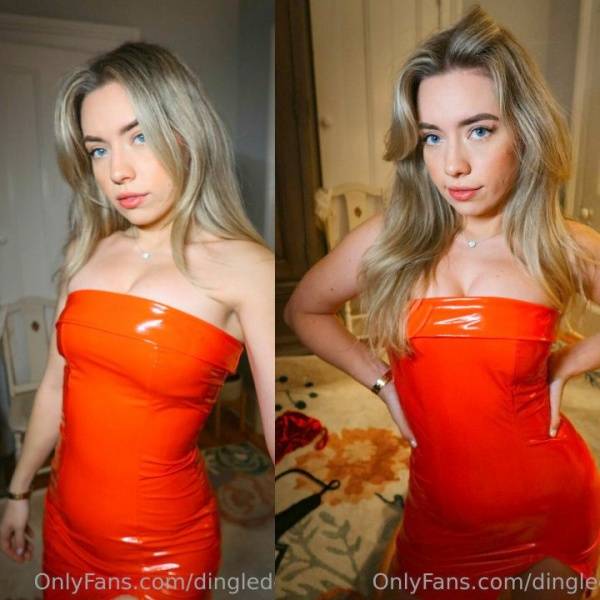 Dinglederper Red Leather Dress  Nudes  on leaks.pics