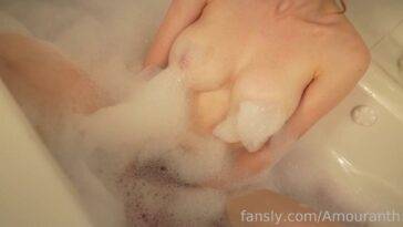 Amouranth Nude Bathtub Vibrator Fansly Video Leaked on leaks.pics