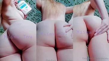 Miinu Inu Ass Lotion Massage Tease Video on leaks.pics