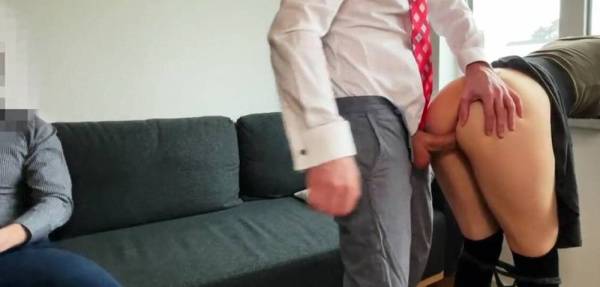Wife fucks her boss and husband to find out more pocket money on leaks.pics