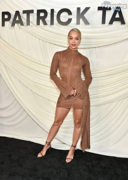 Jasmine Sanders Shows Off Her Sexy Legs at Patrick Ta’s Makeup Launch in Hollywood (17 Photos) on leaks.pics